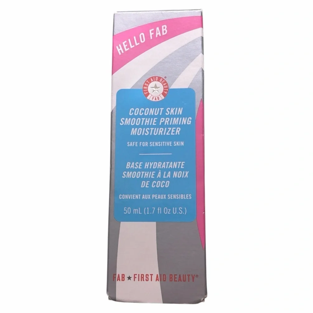 🆕First Aid Beauty - Hello FAB Coconut Skin Smoothie Priming Moisturizer - Picture 3 of 4